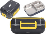 Electric lunchbox heated container for work truck lunches