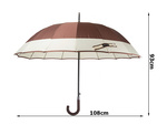 Elegant large government umbrella strong xxl non-slip handle automatic