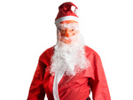 Father christmas mask beard star hat