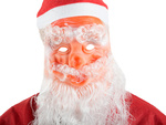 Father christmas mask beard star hat