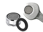 Faucet aerator cap m24 chrome plastic aerator