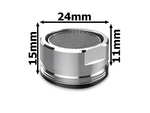 Faucet aerator cap m24 chrome plastic aerator