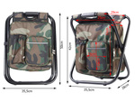 Fishing chair with backpack folding bag 3in1