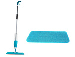 Flat mop with washer rotary solid spray