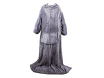 Fleece sleeved blanket warm blanket sweatshirt 140x200