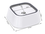 Floating water bowl for dog and cat 1l non-splashing slow drinker