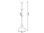 Floor standing clothes rack jackets floor stand metal white