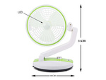 Folding fan wireless desk lamp standing desk fan