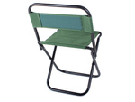 Folding tourist chair with backrest