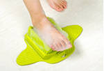 Foot brush shower massager