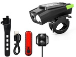 Front rear led bicycle lamp wireless counter loud horn 3in1