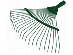 Garden grass leaf rake light wire metal 36cm fan-shaped