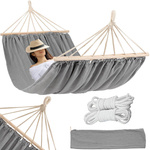 Garden hammock hanging double rocker strong xxl large cover with ropes