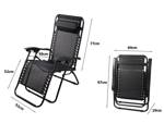 Garden lounger beach chair folding gravity zero