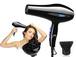 Hair dryer control ionisation diffuser