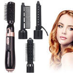 Hair dryer curling iron brush set 4in1