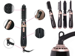 Hair dryer curling iron brush set 4in1