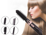 Hair dryer curling iron brush set 4in1