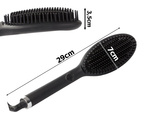 Hair straightening brush hair straightener