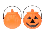 Halloween bucket pumpkin candy container large candy cauldron