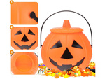 Halloween bucket pumpkin candy container large candy cauldron