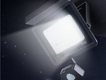 Halogen floodlight led 50w 6000k with dusk-to-dawn sensor ip66