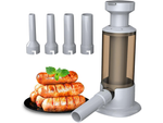 Hand sausage stuffer with 4 tips vertical spritzer machine