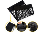 Handle organiser mesh bag with velcro fastener for car boot 30x25