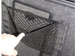 Handle organiser mesh bag with velcro fastener for car boot 30x25