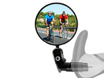 Handlebar mirror for bicycle handlebars convex retro 360