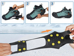 Hiking crampons spikes anti-slip overlays 42-45