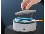 Intelligent car ashtray self-extinguishing smokeless cleaner