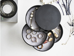 Jewellery box organiser round pull-out box