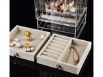 Jewellery organiser casket display suede