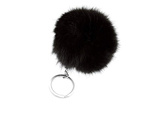 Key ring pendant bag pompon fur tinsel for handbags