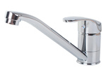 Kitchen mixer tap chrome long