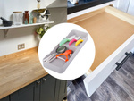 Kitchen organiser for cutlery drawer container