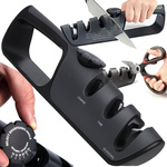 Knife sharpener kitchen scissors sharpening non-slip adjustment