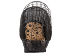 Large bicycle basket carrier woven bicycle basket for dog cat luggage