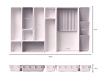 Large cosmetics organiser modular drawer insert 12 items