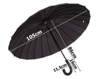 Large umbrella black sturdy elegant umbrella