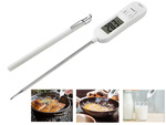 Lcd digital kitchen thermometer wine meat probe