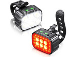 Led bicycle lamp rear front set usb for bicycle handlebars rechargeable battery