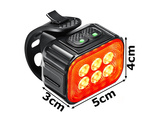 Led bicycle lamp rear front set usb for bicycle handlebars rechargeable battery