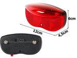 Led bicycle rear light for bicycle rack 2xaa batteries strong