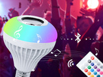 Led colour bulb rgb speaker bluetooth remote control