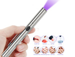 Led torch uv spotlight pen magnet usb tester