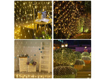 Light screen curtain 100 led christmas lights exterior white warm 1x2m