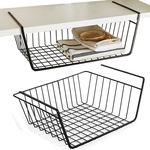 Metal basket suspended kitchen shelf hanging shelf organiser