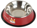 Metal non-slip dog bowl lettering 1l